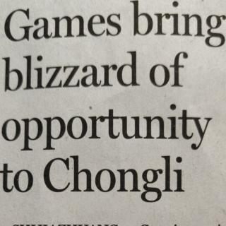 Games bring blizzard of opportunity to Chongli