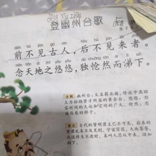 登幽州台歌 陈子昂