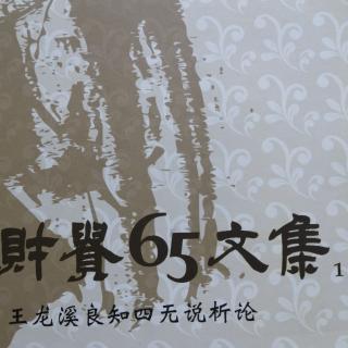 《65文集》四无说P59-68