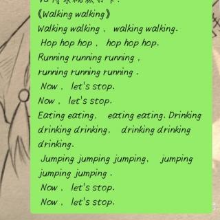 《Walking walking》四年级