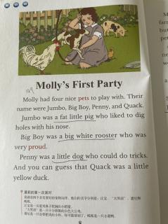 媛媛朗读Molly's first party