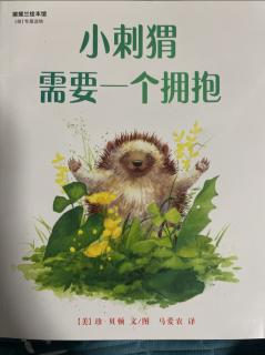 《小刺猬需要一个拥抱》