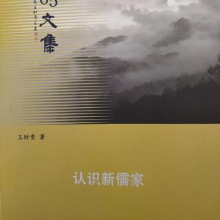 《认识新儒家》P188~196