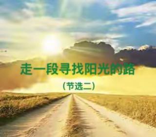 《走一段寻找阳光的路》（节选二）作者：碑林路人