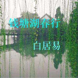 慕真朗诵：钱塘湖春行🌺作者：白居易