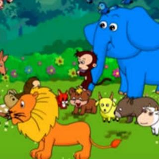 小红帽幼儿园睡前故事《狮王与大象》