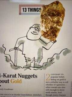 Reader’s digest 202103- 24-karat nugget about gold