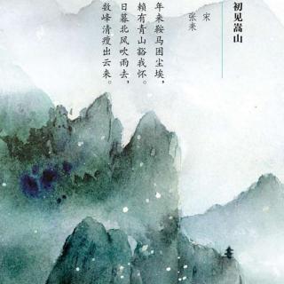 初见嵩山  张耒