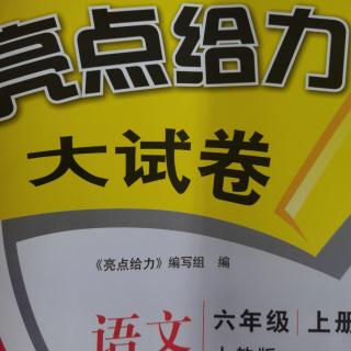 六年级《亮点大试卷一单元A卷》