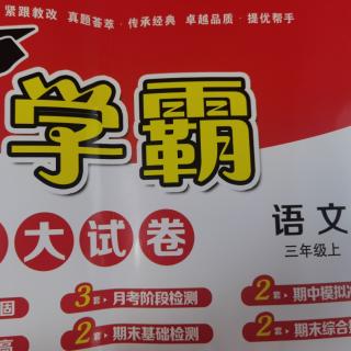 三年级《学霸二单元A卷》