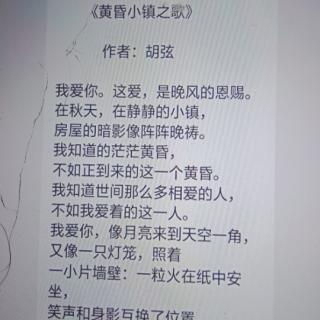 《黄昏小镇》