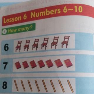 Lesson  6  Numbers  6~10