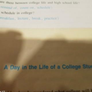 A Day in the Life of a College Student