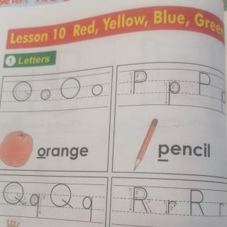 冀三上Lesson  10  Red,Yellow,Blue,Green!