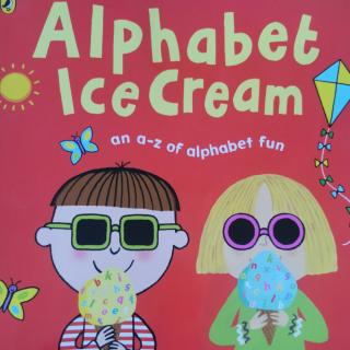 Alphabet ice cream