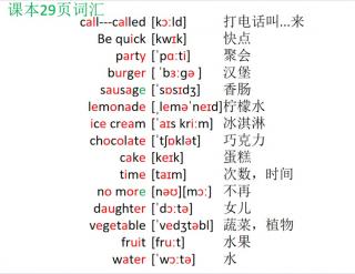 剑四29页词汇