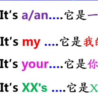 It's …句型