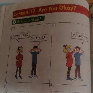 Lesson  17 Are  You  Okay?