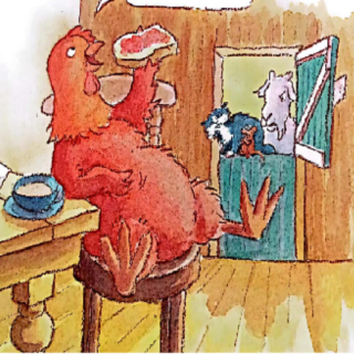 The little red hen.