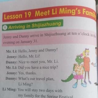 Lesson  19  Meet  Li   Ming's   Family
