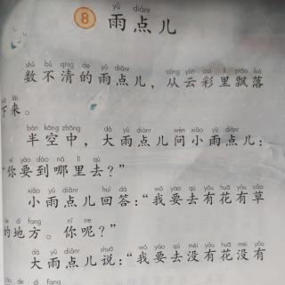 8《雨点儿》