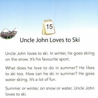 15 Uncle John Loves to Ski