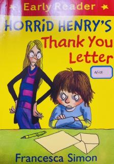 HORRiD HENRY'S Thank You Letter（1）