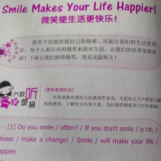 Smile Makes Your Life Happier微笑使生活更快乐！