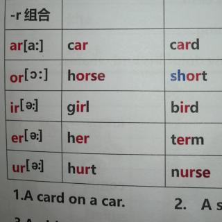 字母组合发音