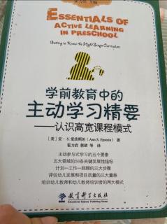 《学前教育中的主动学习精要--认识高宽课程模式》第六章