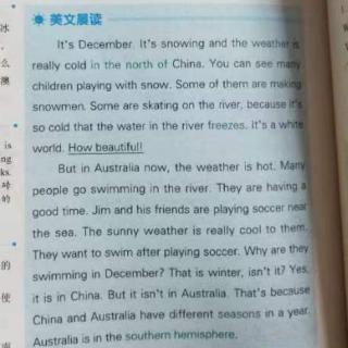 The Weather in Australia Is Different That in China