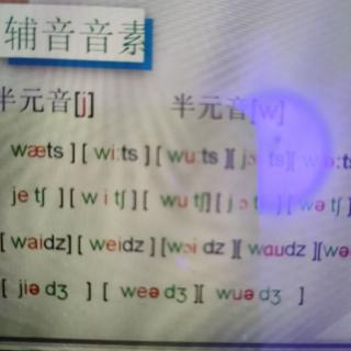 话剧四阶lesson8语音复习