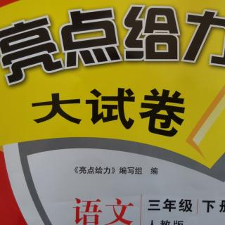 三年级《亮点一单元B卷》阅读讲解