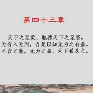 笔记（D43  无为之益）