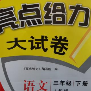 三年级《亮点二单元B卷》阅读