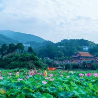 南岳乡村旅游 月光下的村落 水濂村