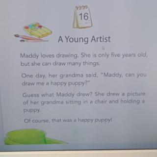 A young artist