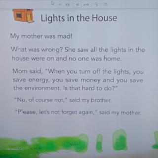 Lights in the house