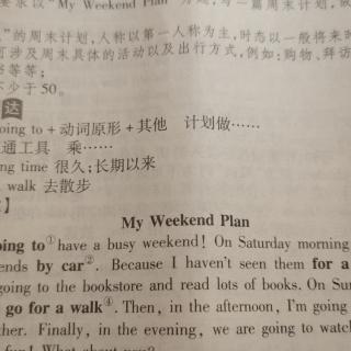 小升初作文My Weekend Plan