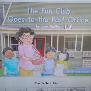 The fun club goes to the post office