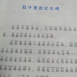 亲子阅读《肚子里的纪念碑》