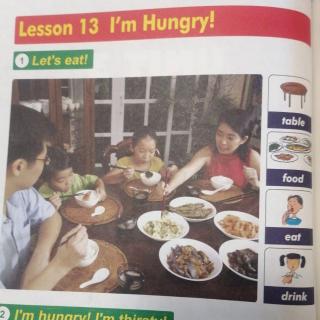 Lesson. 13.  I'm.  Hungry!