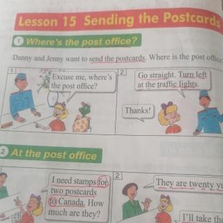 Lesson.  15.  Sending.  the. Postcards