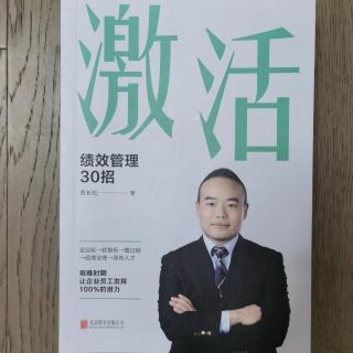 《激活：绩效管理30招》