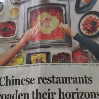 Chinese restaurant s broaden their horizons