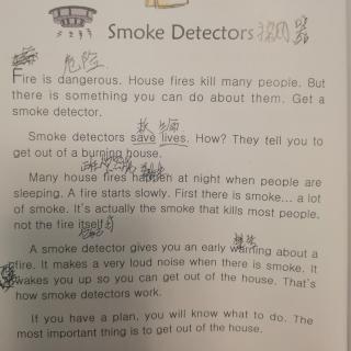 英语作业打卡第745天 Smoke Detectors