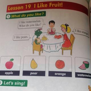 Lesson    19.  I.  like.  fruit