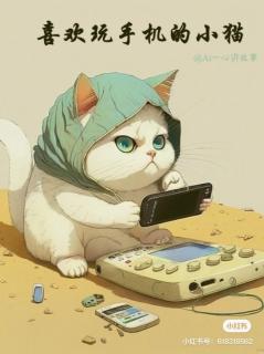 《喜欢玩手机的小猫》