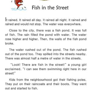 英语作业打卡第749天 Fish in the street