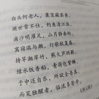 渔父歌  李颀